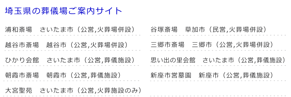 埼玉県の関連サイト